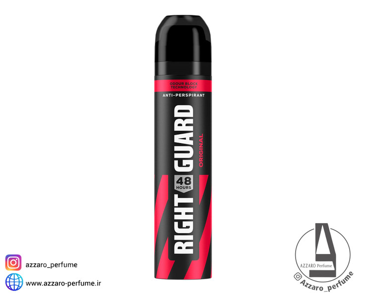 اسپری ضد تعریق مردانه رایت گارد Right Guard مدل orginal حجم 250 میل-فروشگاه آرایشی و بهداشتی آزارو در شیراز