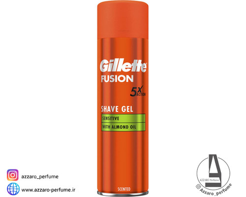 ژل اصلاح ژیلت مدل Almond Oil حجم 200 میل-فروشگاه آرایشی و بهداشتی آزارو در شیراز