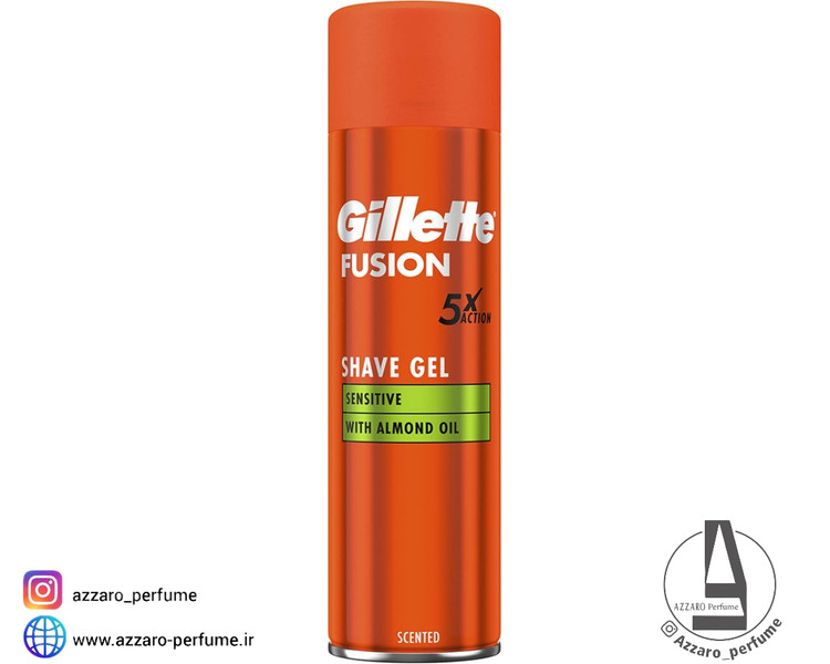 ژل اصلاح ژیلت مدل Almond Oil حجم 200 میل-فروشگاه آرایشی و بهداشتی آزارو در شیراز