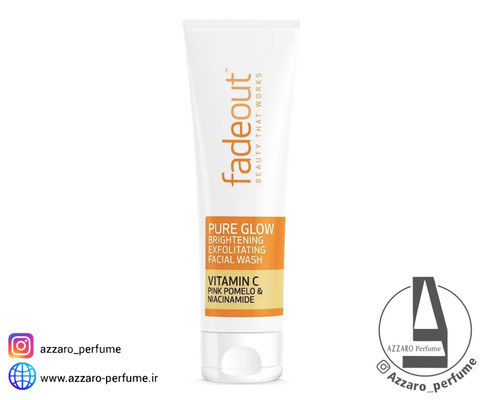 فوم شوینده و روشن کننده ویتامین سی فیداوت Fadeout Pure Glow حجم 100 میل-فروشگاه آرایشی و بهداشتی آزارو در شیراز