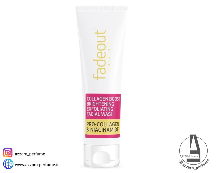 فوم شوینده روشن کننده و کلاژن ساز فیداوت Fadeout Collagen Boost حجم 100 میل-فروشگاه آرایشی و بهداشتی آزارو در شیراز