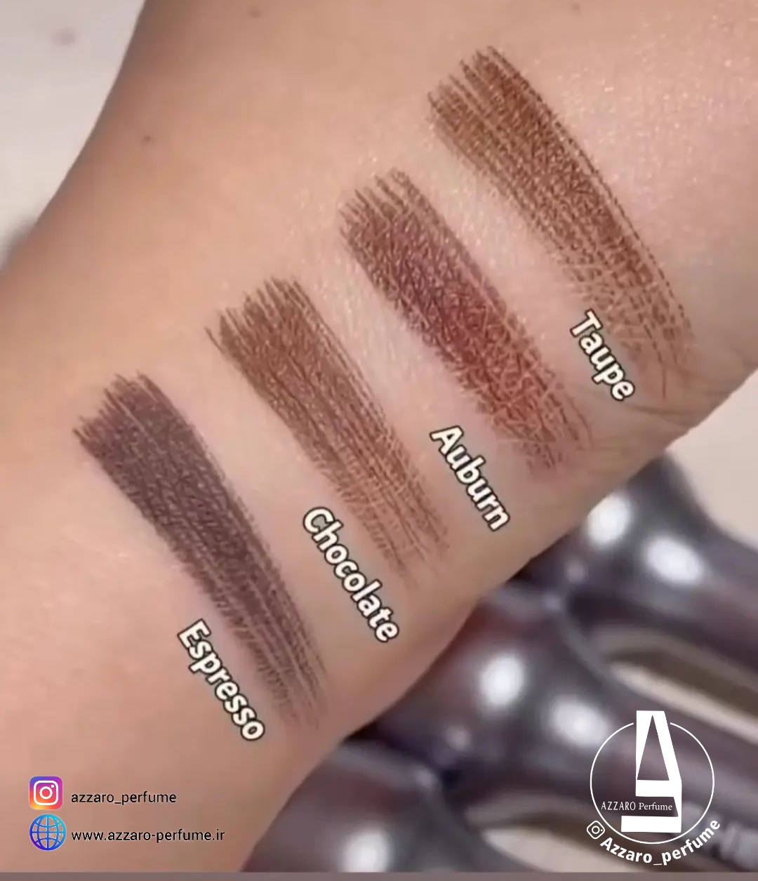 هاشور ابرو شیگلم قهوه ای Auburn حجم 1.2میل-فروشگاه آرایشی و بهداشتی آزارو در شیراز