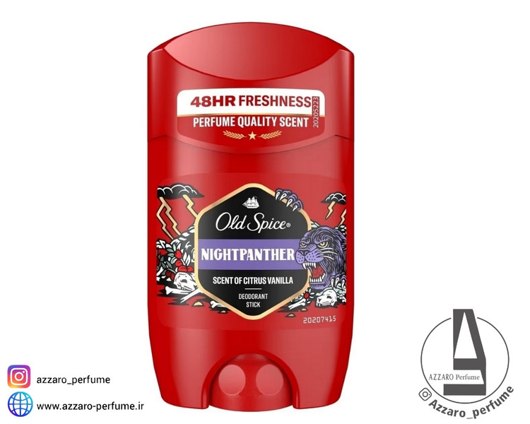 استیک دئودورانت اولد اسپایس نایت پنتر Old Spice Night Panther حجم 50 میل -فروشگاه آرایشی و بهداشتی آزارو در شیراز