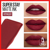 رژ لب مایع مات میبلین Maybelline Super Stay Matte شماره 50 رنگ VOYAGER-فروشگاه آرایشی و بهداشتی آزارو در شیراز