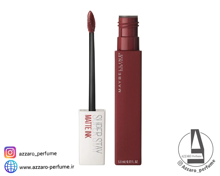 رژ لب مایع مات میبلین Maybelline Super Stay Matte شماره 50 رنگ VOYAGER-فروشگاه آرایشی و بهداشتی آزارو در شیراز