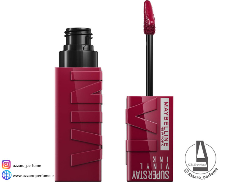 رژ لب مایع میبلین مدل super stay Vinyl Ink رنگ UNRIVALED شماره 30-فروشگاه آرایشی و بهداشتی آزارو در شیراز