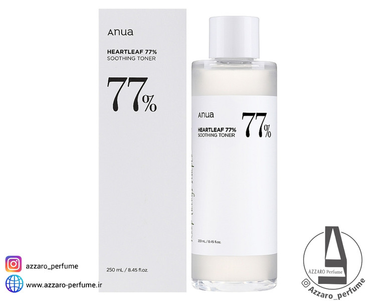 تونر تسکین دهنده آنوا ANUA Heartleaf 77% Soothing Toner حجم 250 میل-فروشگاه آرایشی و بهداشتی آزارو در شیراز
