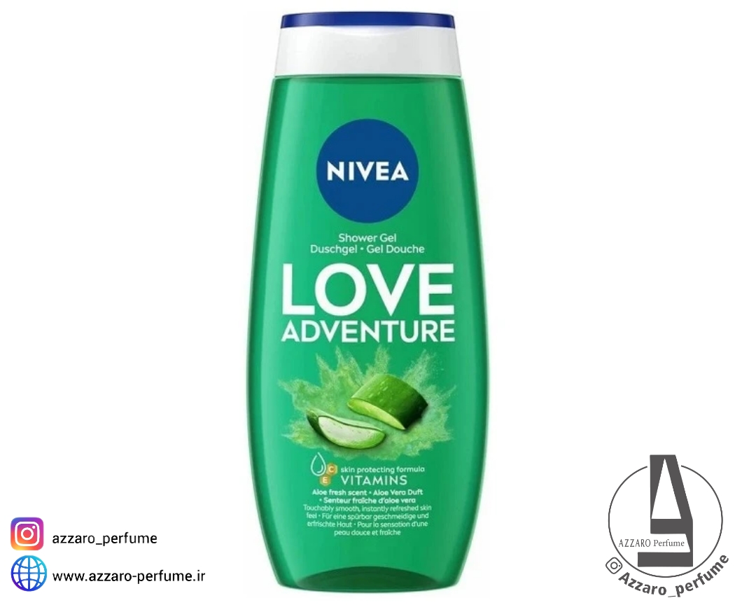 شامپو بدن نیوا Nivea مدل Love Adventure حجم 250 میل-فروشگاه آرایشی و بهداشتی آزارو در شیراز