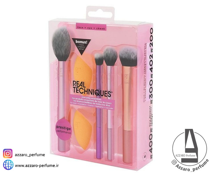 ست براش و پد آرایشی ریل تکنیک مدل Everyday Essentials مجموعه 6 عددی-فروشگاه آرایشی و بهداشتی آزارو در شیراز