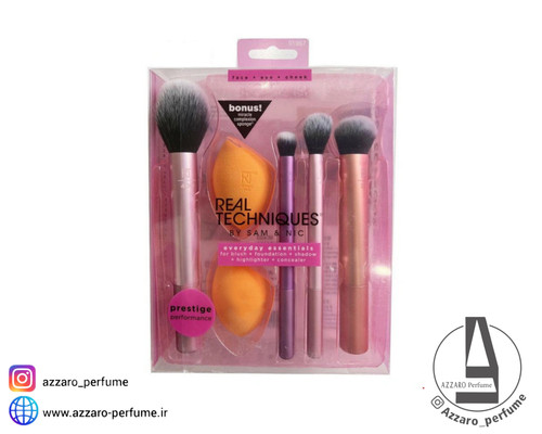 ست براش و پد آرایشی ریل تکنیک مدل Everyday Essentials مجموعه 6 عددی-فروشگاه آرایشی و بهداشتی آزارو در شیراز