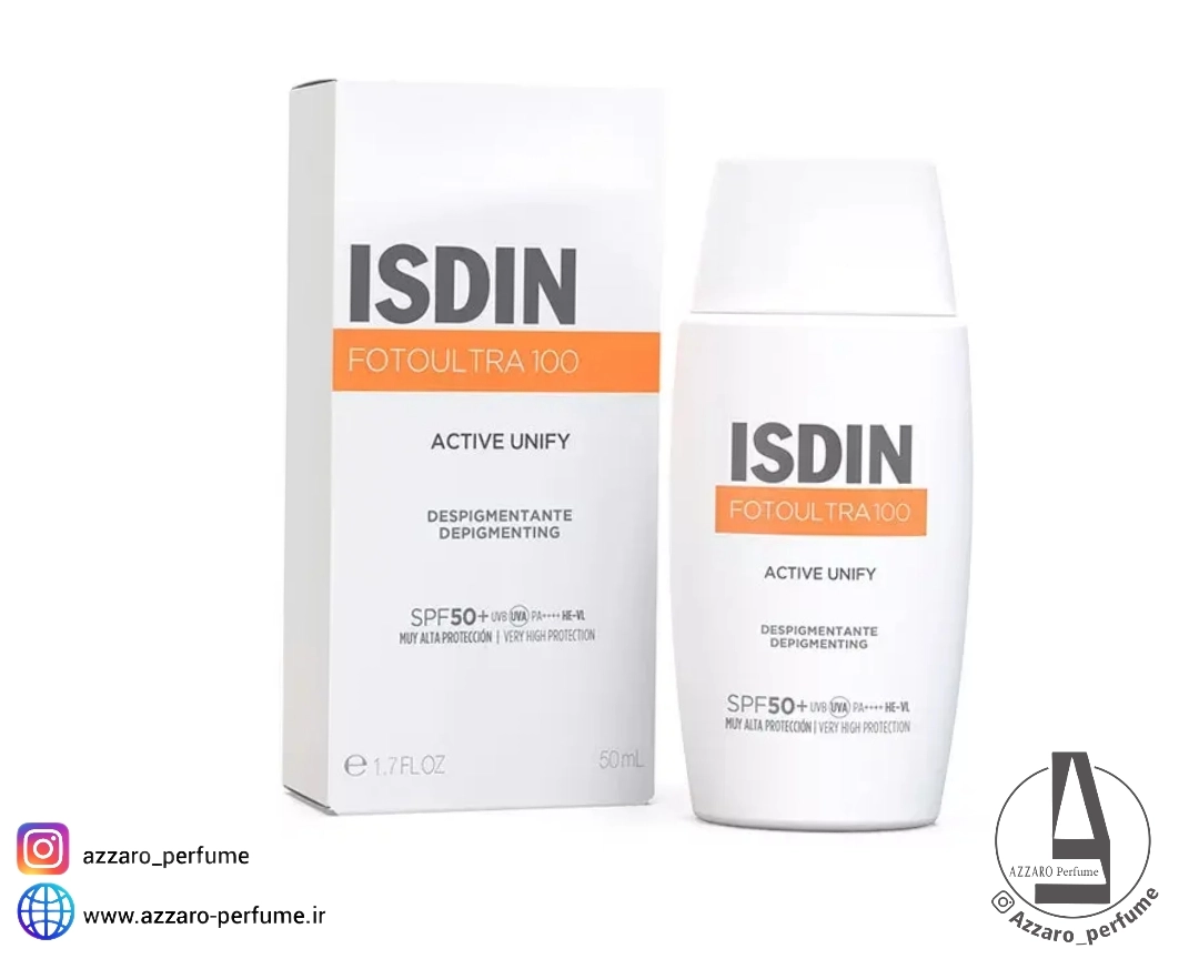 ضد آفتاب و ضد لک بی رنگ اکتیو یونیفای ایزدین حجم 50 میل-فروشگاه آرایشی و بهداشتی آزارو در شیراز