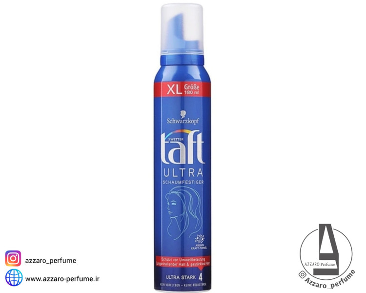 موس حالت دهنده مو تافت مدل Ultra Stronk 4 حجم 180 میل-فروشگاه آرایشی و بهداشتی آزارو در شیراز