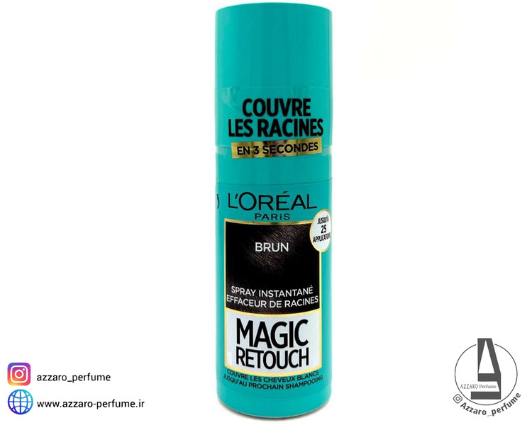 اسپری کانسیلر ریشه موی لورال رنگ قهوه ای BRUN حجم 75 میل-فروشگاه آرایشی و بهداشتی آزارو در شیراز