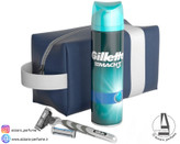 ست 3 عددی ژیلت (خودتراش به همراه تیغ،یدک اضاف،ژل ریش)-فروشگاه آرایشی و بهداشتی آزارو در شیراز