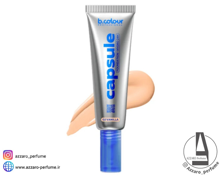 کرم پودر ۲۴ ساعته آبرسان بی کالر رنگ Vanilla شماره 02 حجم 35 میل-فروشگاه آرایشی و بهداشتی آزارو در شیراز