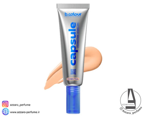 کرم پودر ۲۴ ساعته آبرسان بی کالر رنگ neutral شماره 3 حجم 35 میل-فروشگاه آرایشی و بهداشتی آزارو در شیراز