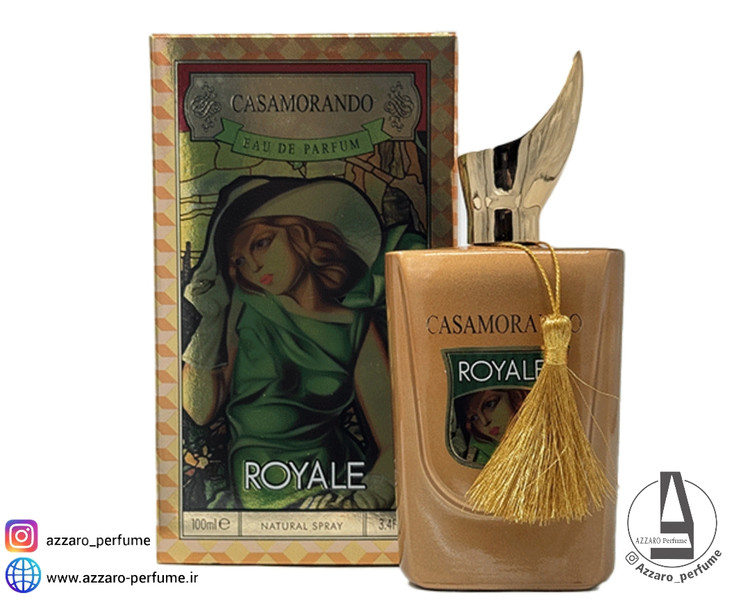 ادکلن فراگرنس ورد مدل کازاموراندو رویال رایحه کازاموراتی لیرا-فروشگاه آرایشی و بهداشتی آزارو در شیراز