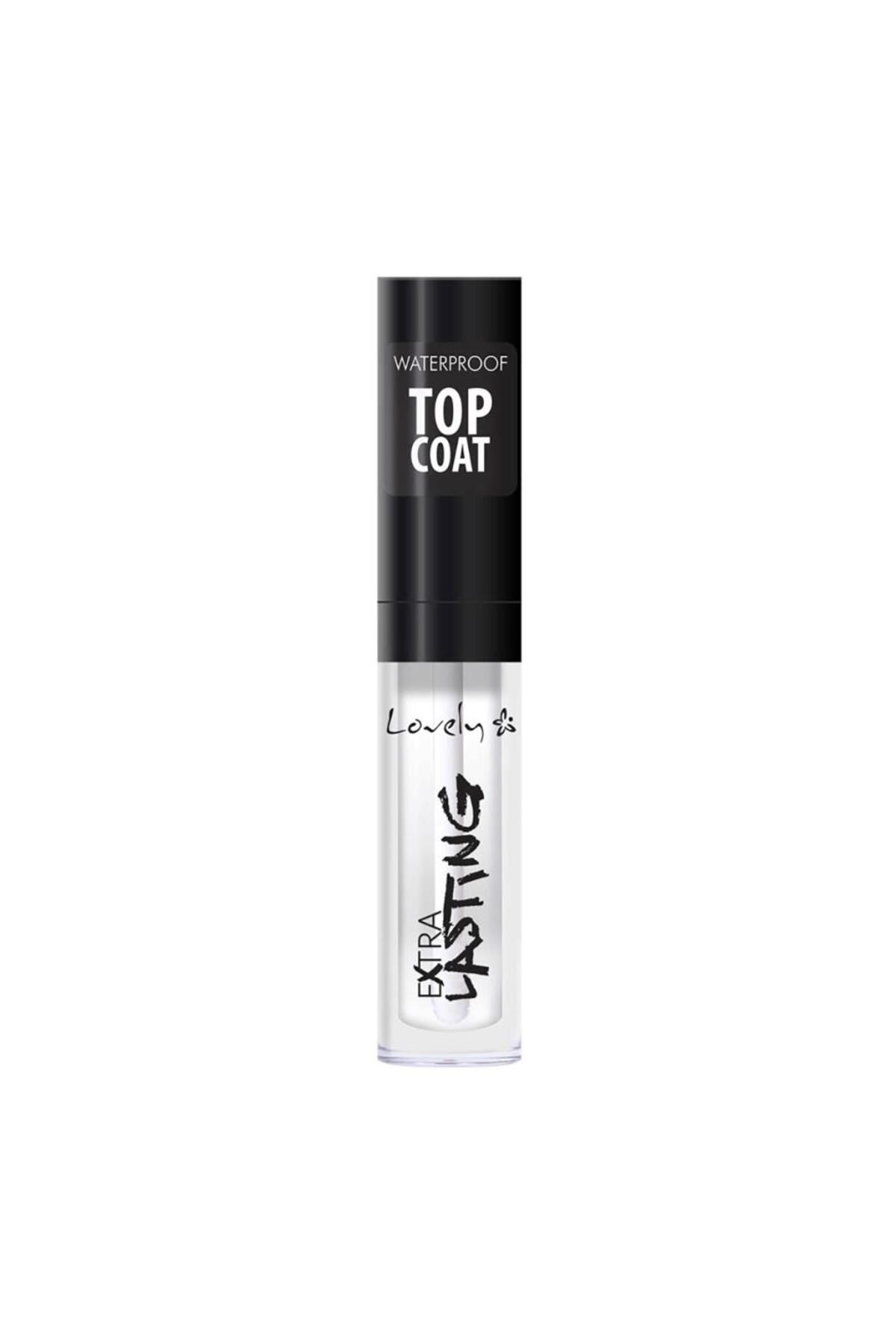 برق لب لاولی lovely ضد آب مدل Top Coat-فروشگاه آرایشی و بهداشتی آزارو در شیراز