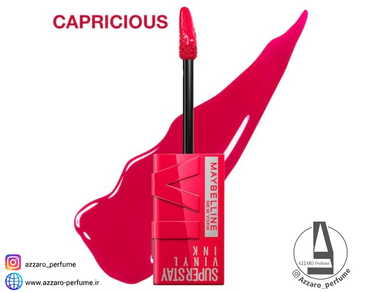 رژ لب مایع سوپر استی میبلین VINYL INK رنگ capricious شماره 45-فروشگاه آرایشی و بهداشتی آزارو در شیراز