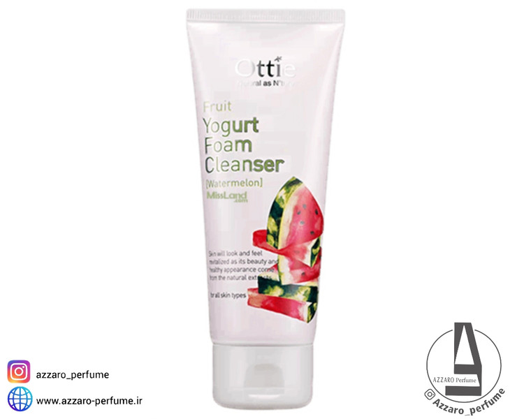 فوم ماست میوه ای هندوانه اوتی مناسب پوست های معمولی تا خشک 150 میل-فروشگاه آرایشی و بهداشتی آزارو در شیراز