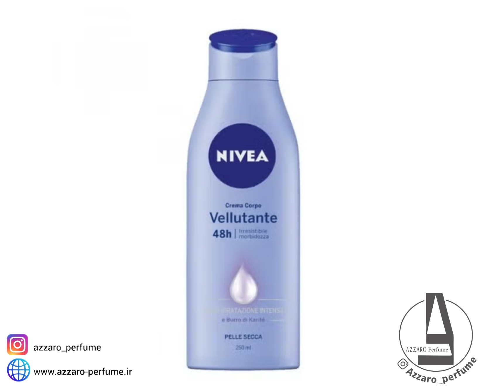 لوسیون بدن نیوآ مدل Vellutante حجم 250 میل-فروشگاه آرایشی و بهداشتی آزارو در شیراز