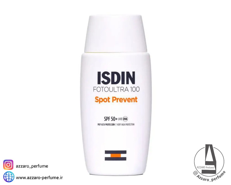 ضد آفتاب بی رنگ فوتو اولترا 100 اسپات پریونت ایزدین ISDIN Spot Prevent حجم 50 میل-فروشگاه آرایشی و بهداشتی آزارو در شیراز