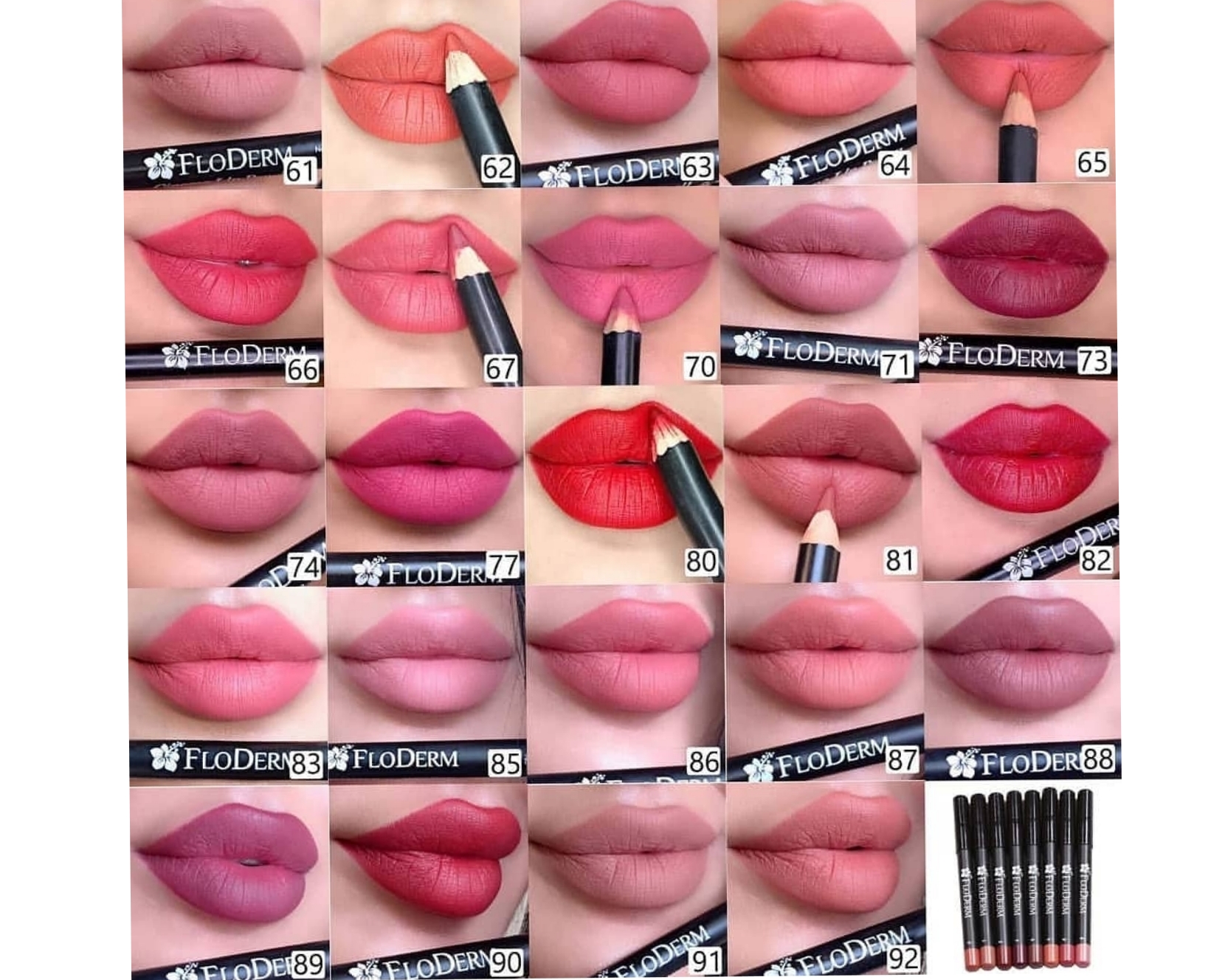 رژلب مدادی فلودرم Floderm-فروشگاه آرایشی و بهداشتی آزارو در شیراز