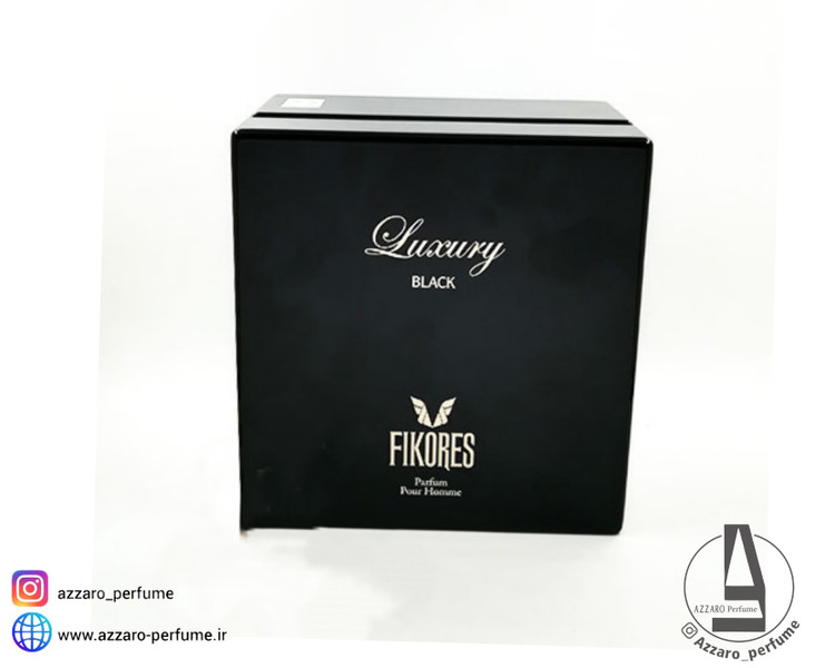 ادکلن مردانه Luxury Black لاکچری بلک فیکورس حجم 80 میل-فروشگاه آرایشی و بهداشتی آزارو در شیراز