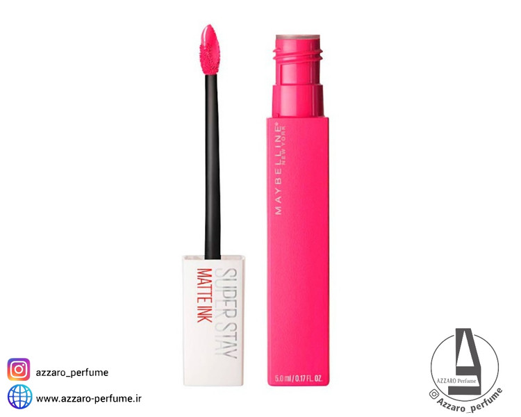رژ لب مایع مات سوپر استی میبلین شماره 130 رنگ ROMANTIC-فروشگاه آرایشی و بهداشتی آزارو در شیراز