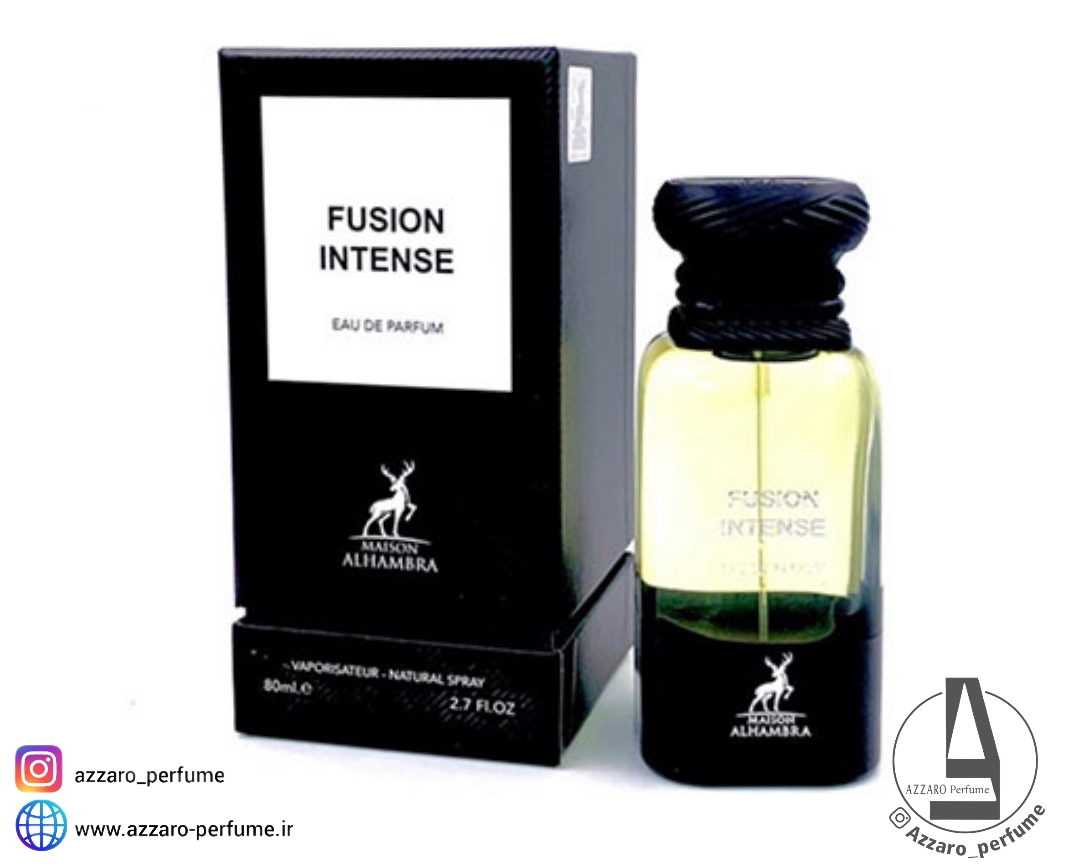 ادکلن الحمبرا اینتنس (فیوژن اینتنس Fusion Intense) مردانه و زنانه حجم 80 میل-فروشگاه آرایشی و بهداشتی آزارو در شیراز