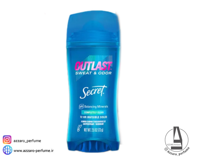 مام ژله ای کامپلیت کلین اوت لست برند سکرت حجم 73 گرم-فروشگاه آرایشی و بهداشتی آزارو در شیراز