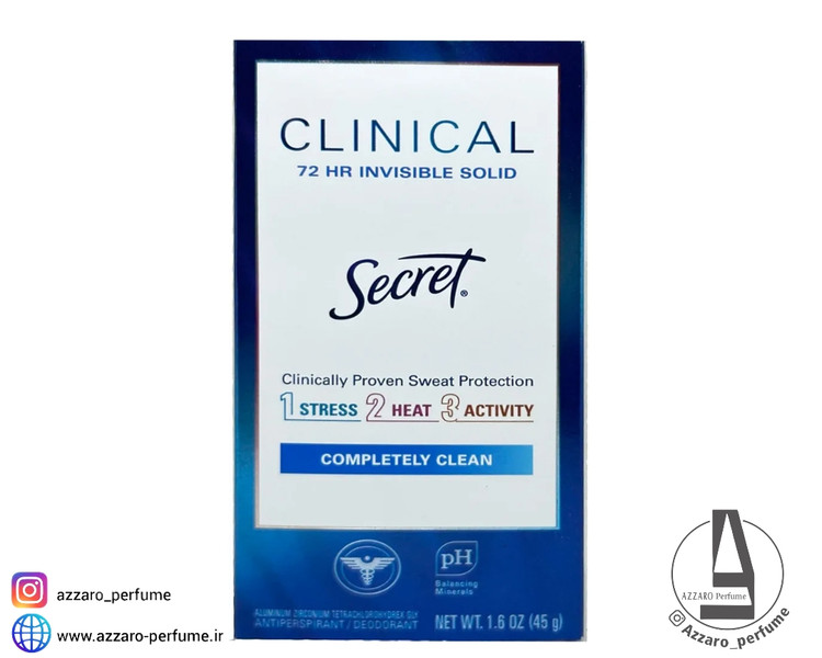 مام سکرت کلینیکال صابونی مدل Completely Clean حجم 45 گرم-فروشگاه آرایشی و بهداشتی آزارو در شیراز