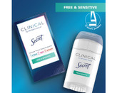 مام صابونی ضد تعریق فری سنسیتیو Free & Sensitve کلینیکال سکرت حجم 45 گرم-فروشگاه آرایشی و بهداشتی آزارو در شیراز