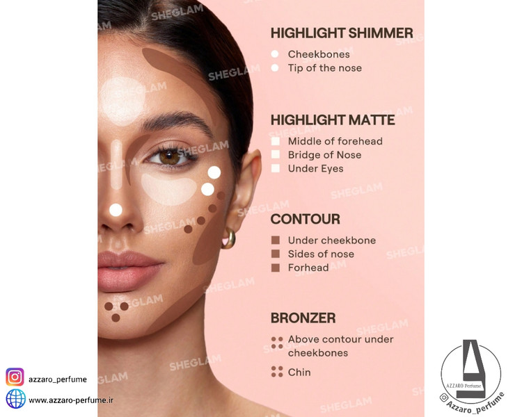 کانتور و کانسیلر قلمی 4 در 1 شیگلم Sheglam مدل Tan-فروشگاه آرایشی و بهداشتی آزارو در شیراز