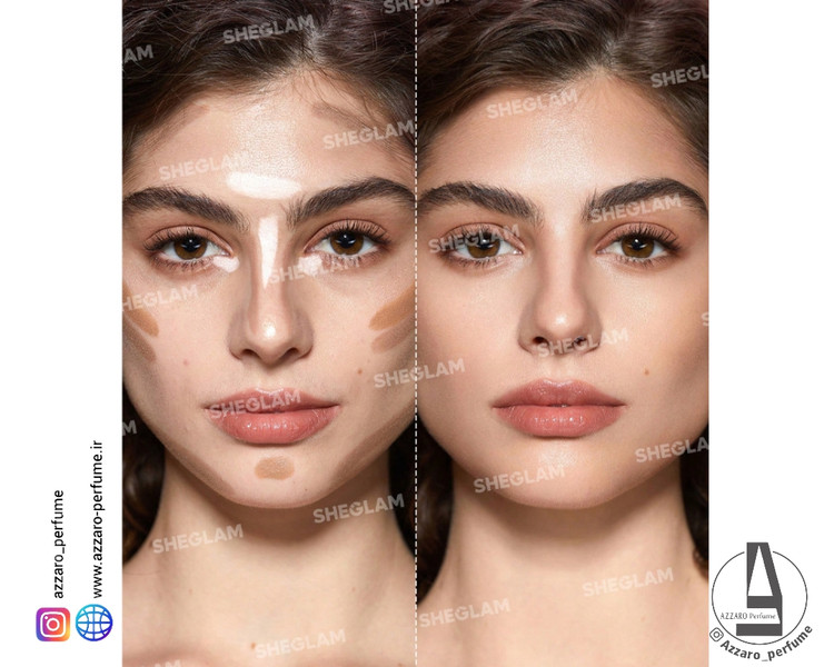 کانتور و کانسیلر قلمی 4 در 1 شیگلم Sheglam مدل Tan-فروشگاه آرایشی و بهداشتی آزارو در شیراز