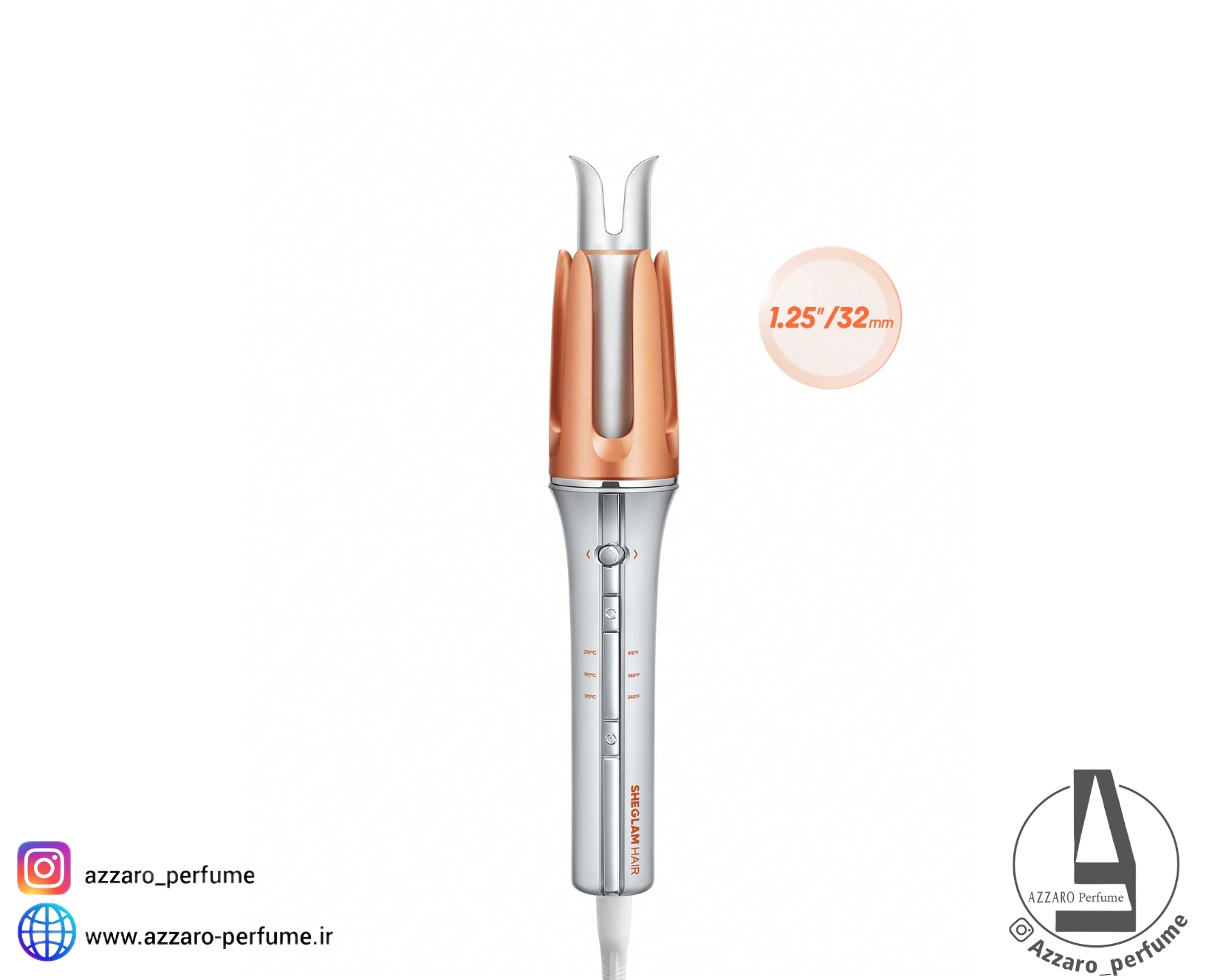 دستگاه فر کننده مو شیگلم سایز 32 میلی متر-فروشگاه آرایشی و بهداشتی آزارو در شیراز