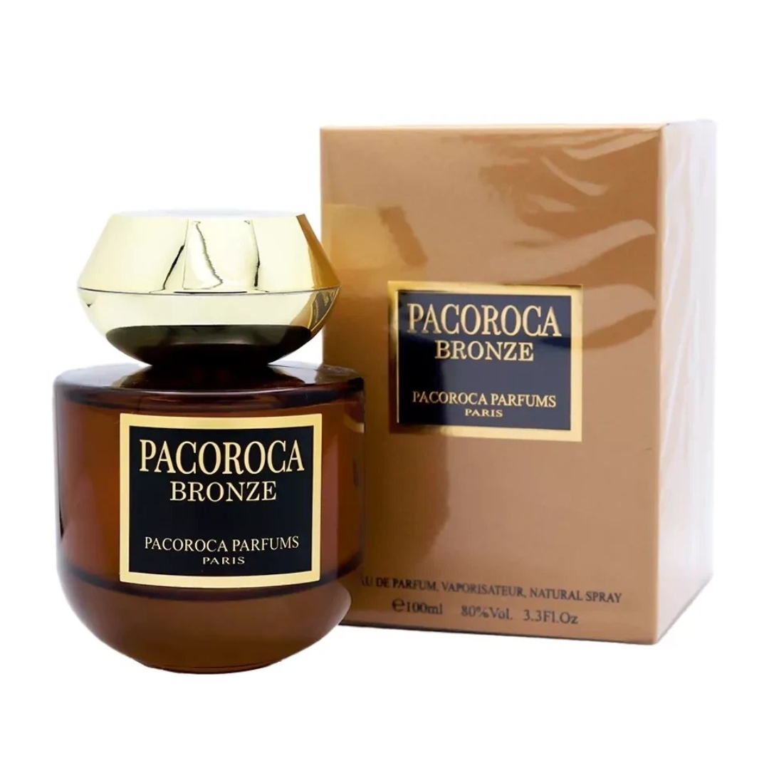 ادکلن زنانه پاکوروکا Pacoroca BRONZE مدل برونز حجم 100 میل-فروشگاه آرایشی و بهداشتی آزارو در شیراز