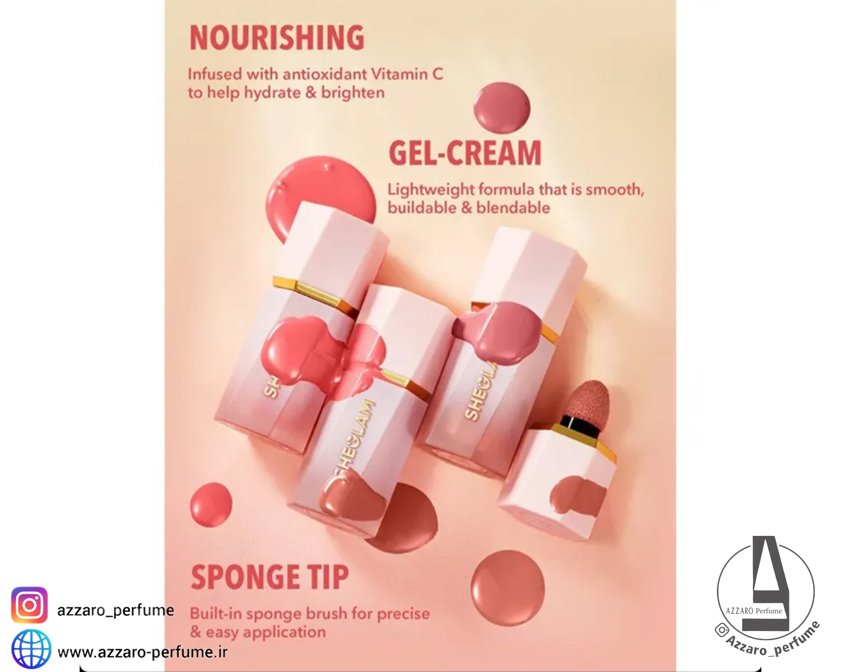 رژگونه مایع شیگلم کوتی Sheglam Cutie Pie حجم 5.2 میل-فروشگاه آرایشی و بهداشتی آزارو در شیراز‌