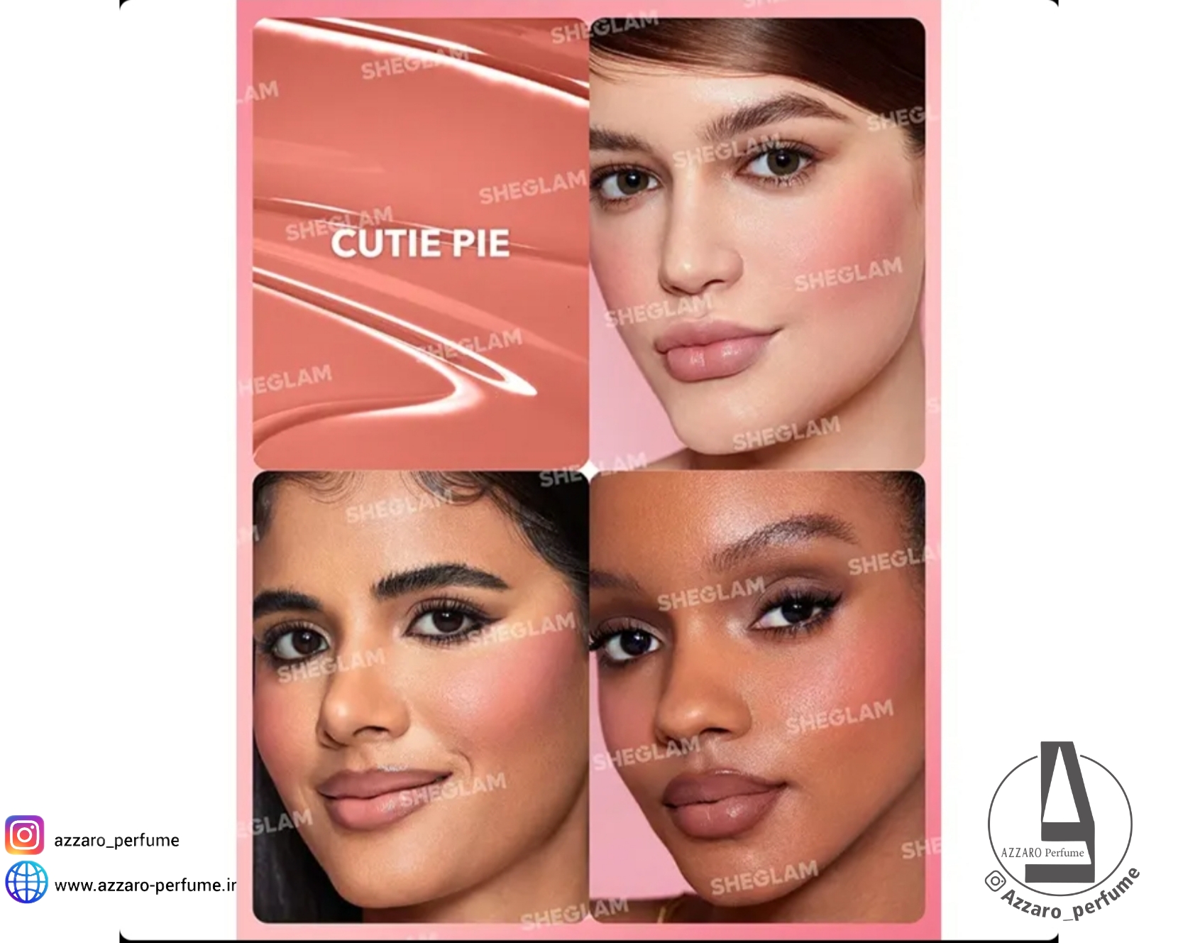رژگونه مایع شیگلم کوتی Sheglam Cutie Pie حجم 5.2 میل-فروشگاه آرایشی و بهداشتی آزارو در شیراز‌