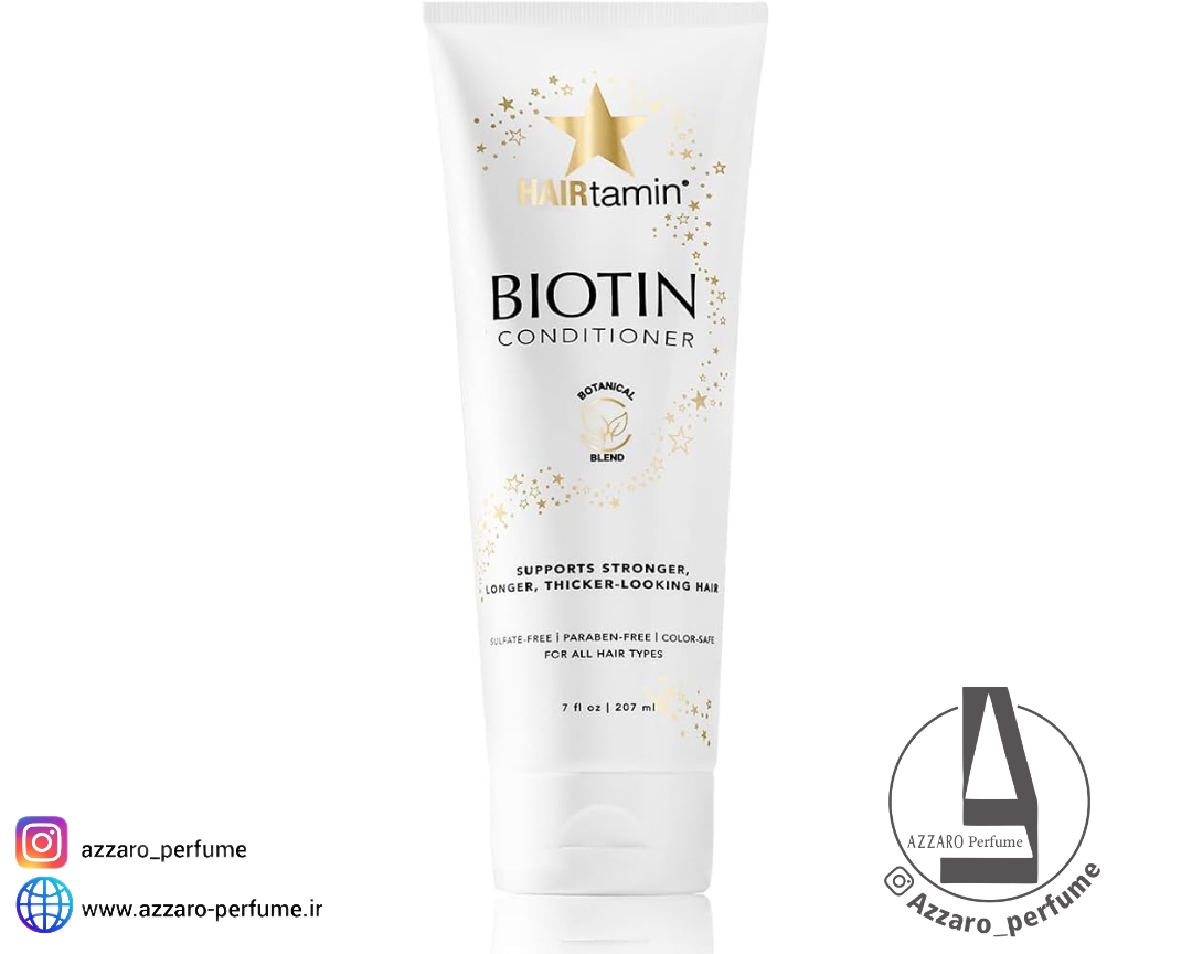 نرم کننده هیرتامین ضدریزش و تقویت کننده مناسب انواع مو حجم 207 میل-فروشگاه آرایشی و بهداشتی آزارو در شیراز