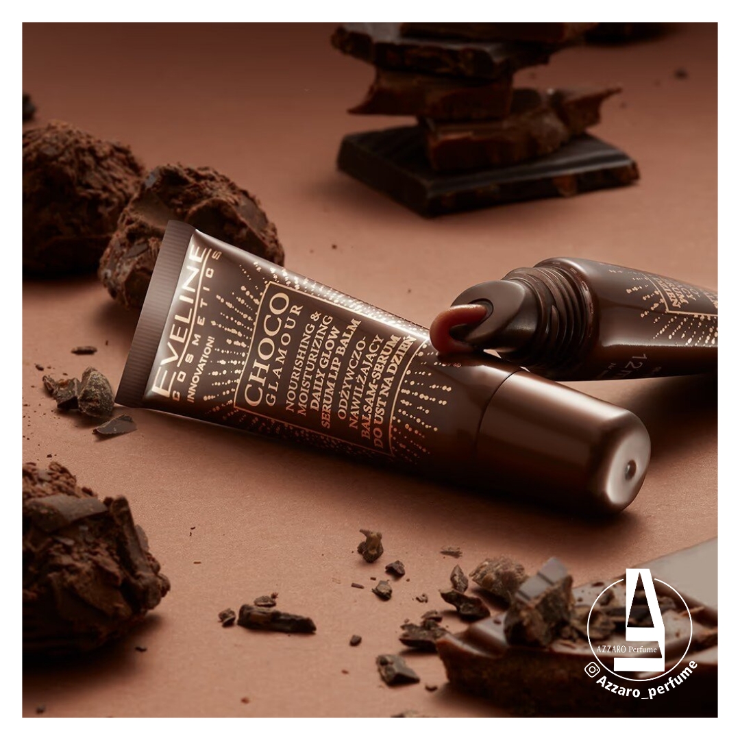 سرم،بالم مرطوب کننده و تغذیه کننده لب اولاین Eveline Choco Glamour حجم 12 میل-فروشگاه آرایشی و بهداشتی آزارو در شیراز
