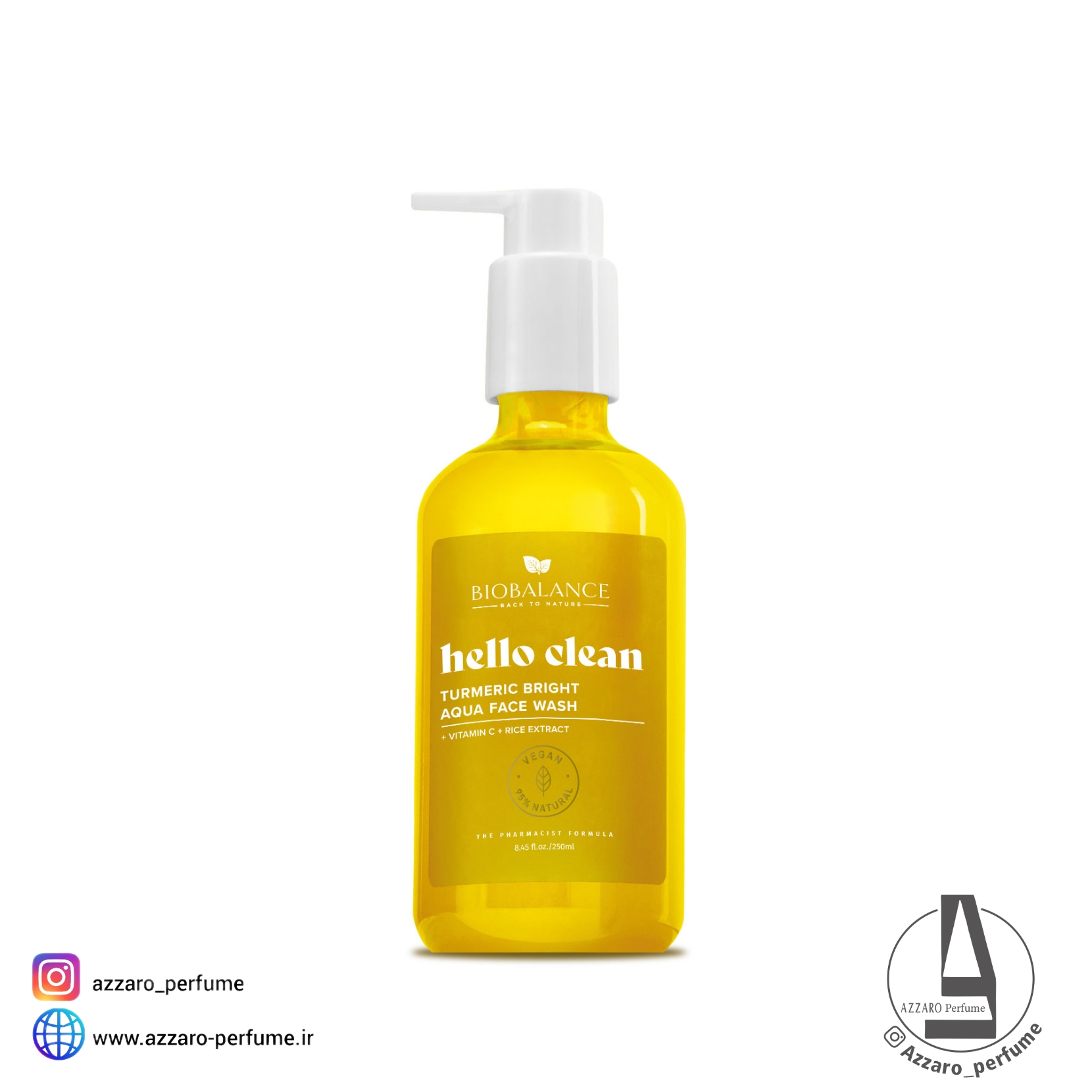 فیس واش روشن کننده و ضد لک Biobalance بیوبالانس حجم 250 میل-فروشگاه آرایشی و بهداشتی آزارو در شیراز