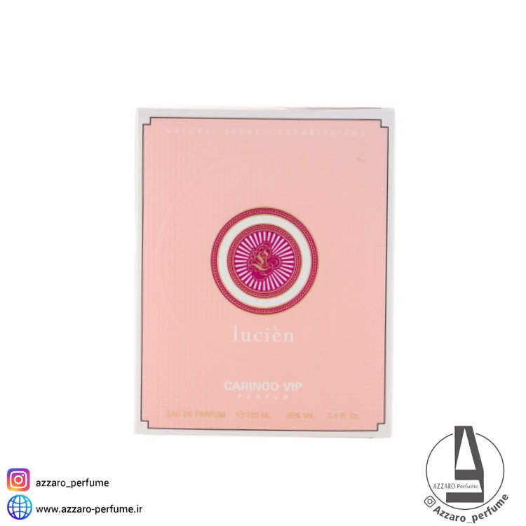 ادکلن زنانه کارینو وی آی پی مدل Lucien حجم 100 میل-فروشگاه آرایشی و بهداشتی آزارو در شیراز