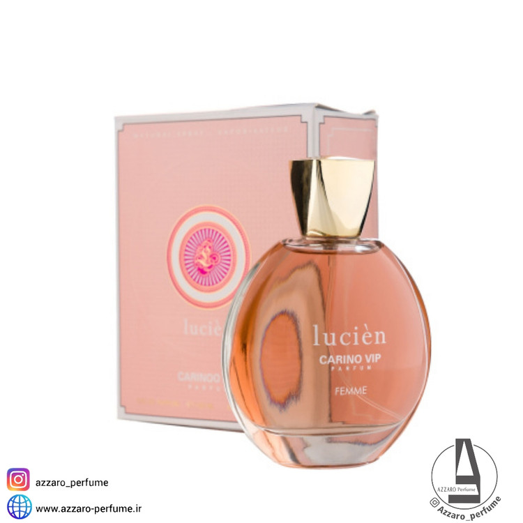 ادکلن زنانه کارینو وی آی پی مدل Lucien حجم 100 میل-فروشگاه آرایشی و بهداشتی آزارو در شیراز