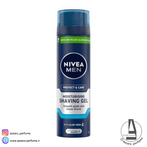 ژل اصلاح مردانه نیوآ Nivea مدل Protect &Care حجم 200 میل-فروشگاه اینترنتی آرایشی و بهداشتی آزارو در شیراز