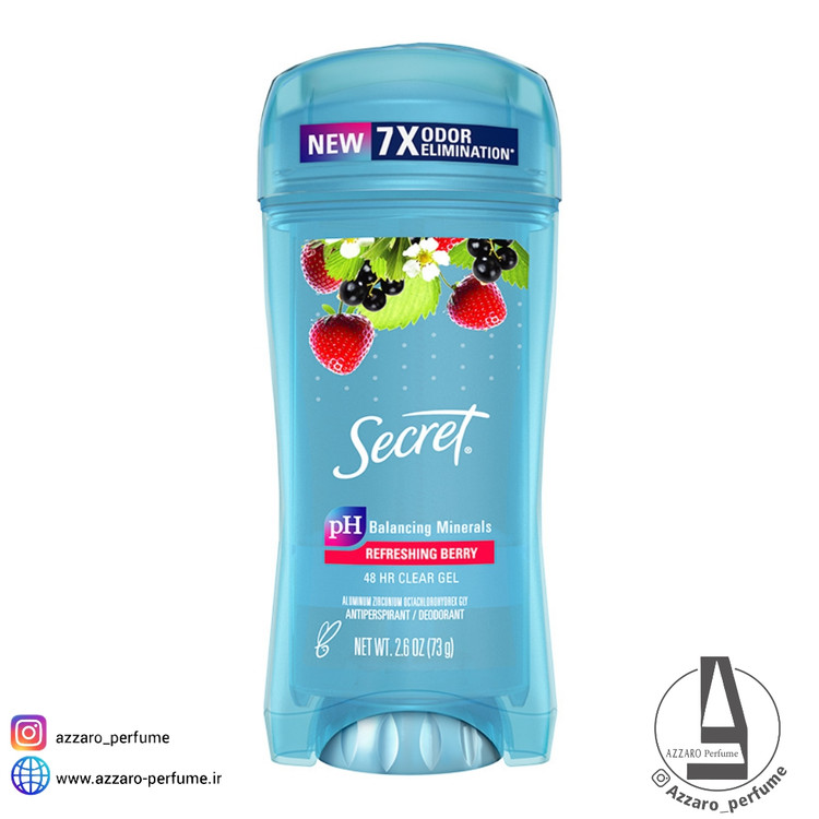 استیک ژله ای ضد تعریق سکرت مدل Refreshing Berry حجم 73 گرم-فروشگاه آرایشی و بهداشتی آزارو در شیراز
