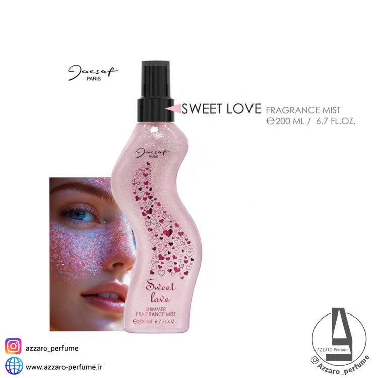 بادی اسپلش اکلیلی زنانه ژکساف رایحه sweet love حجم 200 میل-فروشگاه آرایشی و بهداشتی آزارو در شیراز