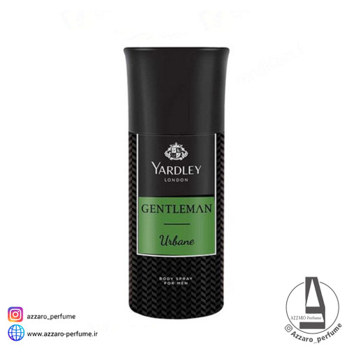اسپری دئودورانت بدن یاردلی Yardley Gentleman Urbane حجم 150 میل-فروشگاه آرایشی و بهداشتی آزارو در شیراز