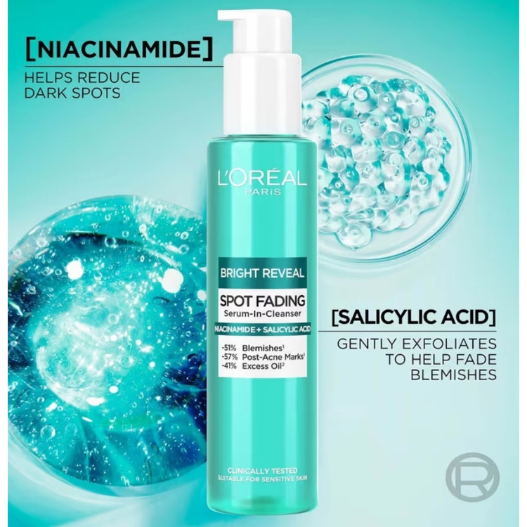 ژل شوینده ضد جوش و ضد لک لورال LOreal Spot Fading حجم 150 میل-فروشگاه آرایشی و بهداشتی آزارو در شیراز