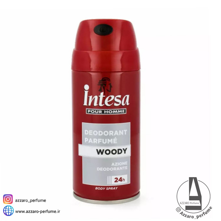 اسپری مردانه اینتسا مدل woody حجم 150 میلی لیتر اورجینال ایتالیا_فروشگاه اینترنتی آرایشی بهداشتی آزارو در شیراز